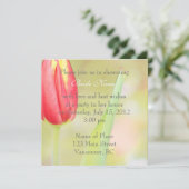 rode tulp steekpenningen kaart (Staand voorkant)