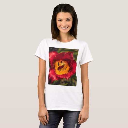 Rode tulp t-shirt (Voorkant volledig)