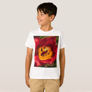 Rode tulp t-shirt