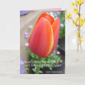 Rode Tulp-ventilatorkaart met hoge sterkte Kaart (Gele Bloem)