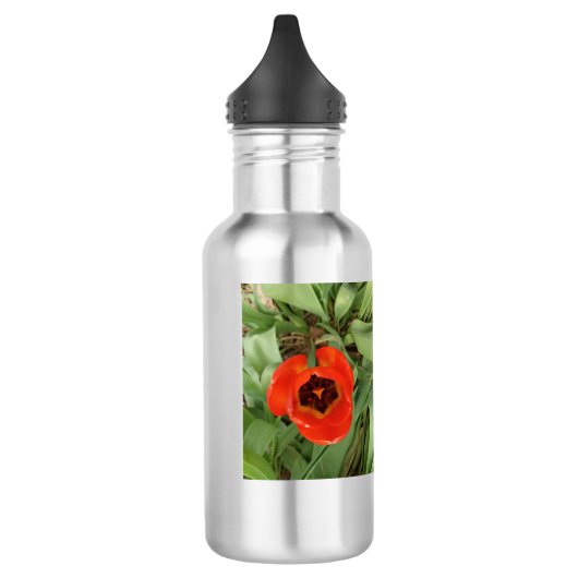 Rode Tulp Waterfles (Links)