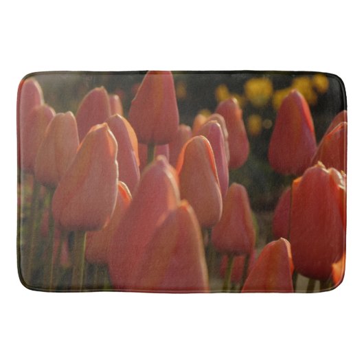 Rode tulpbloem badmat (Voorkant)