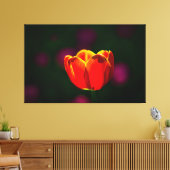 Rode tulpbloem canvas afdruk (Insitu (Woonkamer))