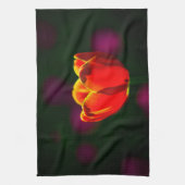 Rode tulpbloem theedoek (Verticaal)