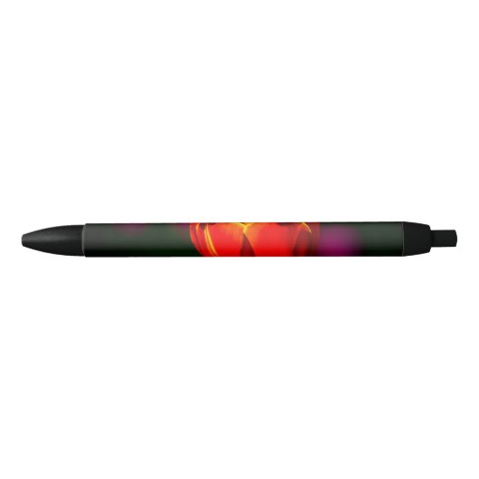 Rode tulpbloem zwarte inkt pen (Voorkant)