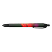 Rode tulpbloem zwarte inkt pen (Bodem)
