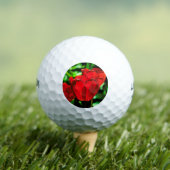 Rode tulpbloemen golfballen (Insitu Shirt)