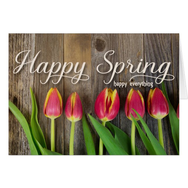 rode tulpen (Voorkant Horizontaal)