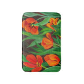 Rode tulpen badmat (Voorkant Verticaal)