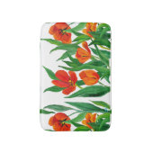 Rode tulpen badmat (Voorkant Verticaal)