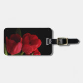 Rode tulpen bagagelabel (Voorkant horizontaal)