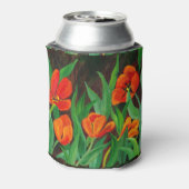 Rode tulpen blikjeskoeler (Blikje Achterkant)