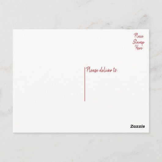 Rode Tulpen Bloemen Dank u Trouwbloemen Briefkaart (Achterkant)