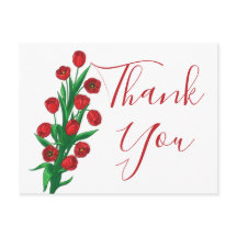 Rode Tulpen Bloemen Dank u Trouwbloemen