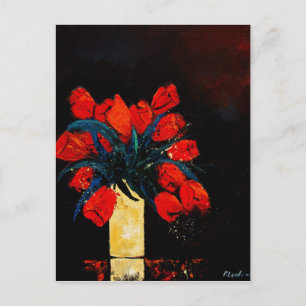 rode tulpen briefkaart