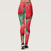 Rode Tulpen Broek Leggings (Achterkant)