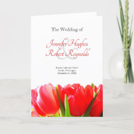 Rode Tulpen bruiloft programma
