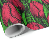 Rode tulpen cadeaupapier (Rol Hoek)