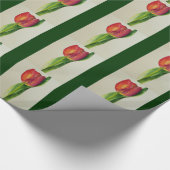 Rode tulpen cadeaupapier (Hoek)