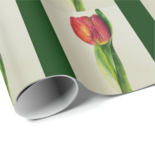 Rode tulpen cadeaupapier (Rol Hoek)