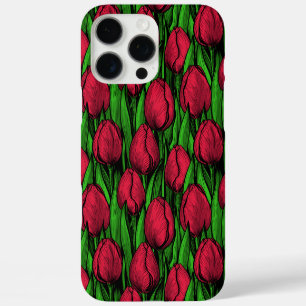 Rode tulpen iPhone 16 pro max hoesje