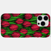 Rode tulpen Case-Mate iPhone case (Achterkant (horizontaal))