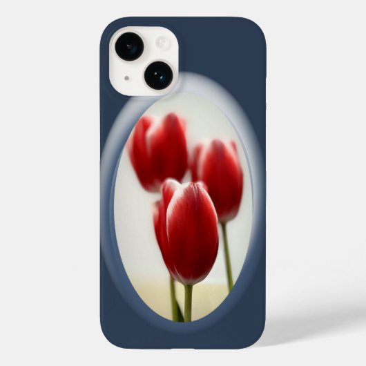 Rode tulpen Case-Mate iPhone case (Achterkant)