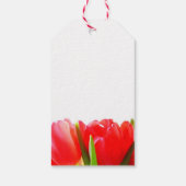 Rode Tulpen Dank u Cadeau Label Cadeaulabel (Achterkant)