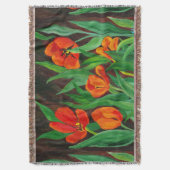 Rode tulpen deken (Voorkant Verticaal)