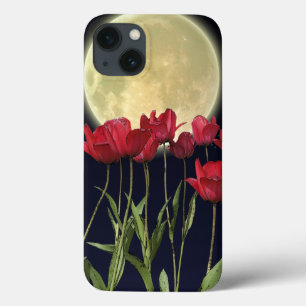 Rode Tulpen en bewegend artistiek apparaat Hoesje