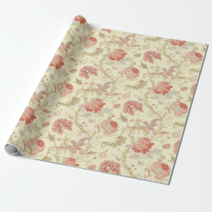  rode tulpen en hydrangea Floral Cadeaupapier