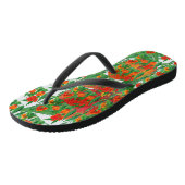 Rode tulpen flip Flop (Schuin)