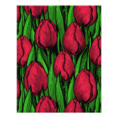 Rode tulpen foto afdruk (Voorkant)