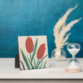 Rode tulpen fotoplaat (Insitu)