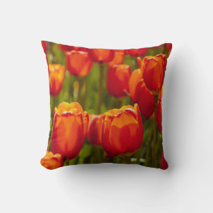 Rode tulpen fotoprint. magneet kussen