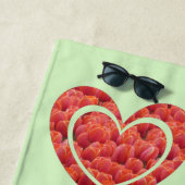 Rode Tulpen harten snoep. Achtergrond Kleurkeukenh Strandlaken (In situ)