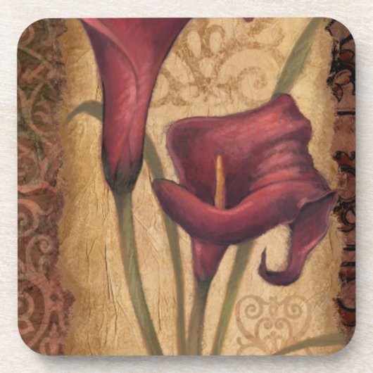Rode Tulpen I Onderzetter (Voorkant)