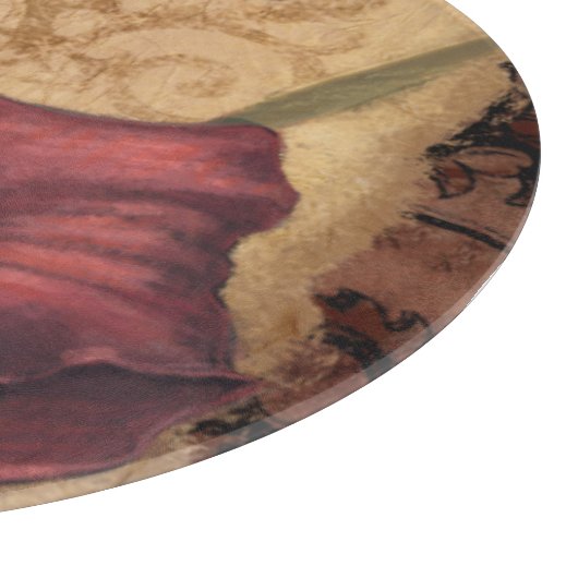 Rode Tulpen I Snijplank (Hoek)