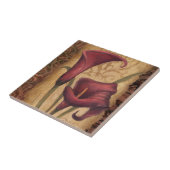 Rode Tulpen I Tegeltje (Zijkant)