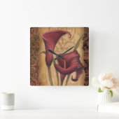 Rode Tulpen I Vierkante Klok (Huis)