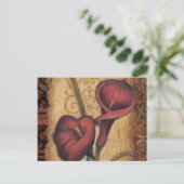 Rode Tulpen II Briefkaart (Staand voorkant)