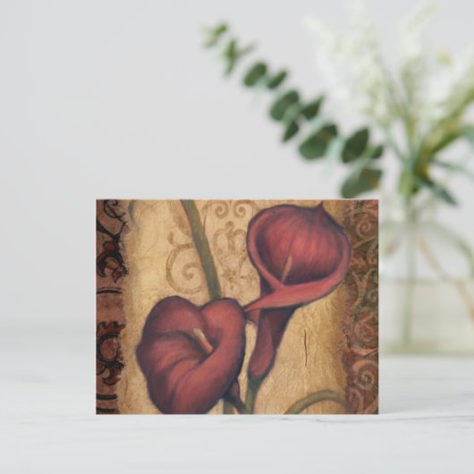 Rode Tulpen II Briefkaart (Staand voorkant)