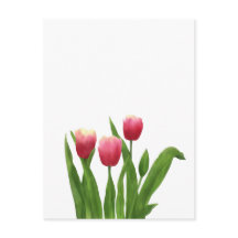 Rode tulpen in aquarelstijl