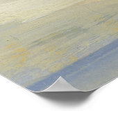 Rode tulpen in blauw Poster (Hoek)