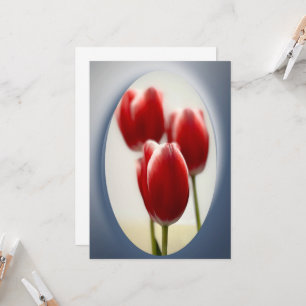 Rode tulpen kaart