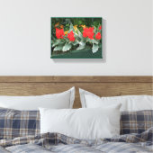 rode tulpen kleurrijke lichte stijlvolle bloemen canvas afdruk (Insitu (Slaapkamer))