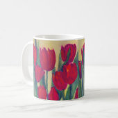 Rode tulpen koffiemok (Voorkant links)
