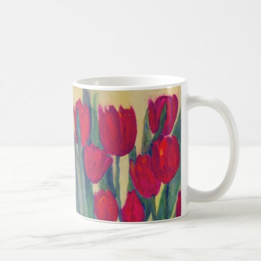 Rode tulpen koffiemok (Rechts)