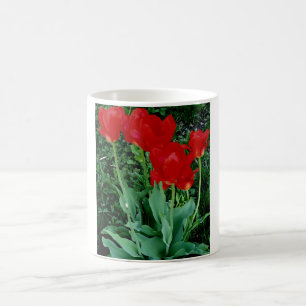 Rode tulpen koffiemok