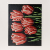 Rode tulpen legpuzzel (Verticaal)